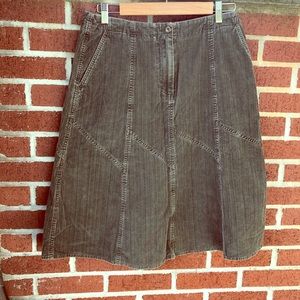 J.Jill A-line corduroy skirt 8 petite